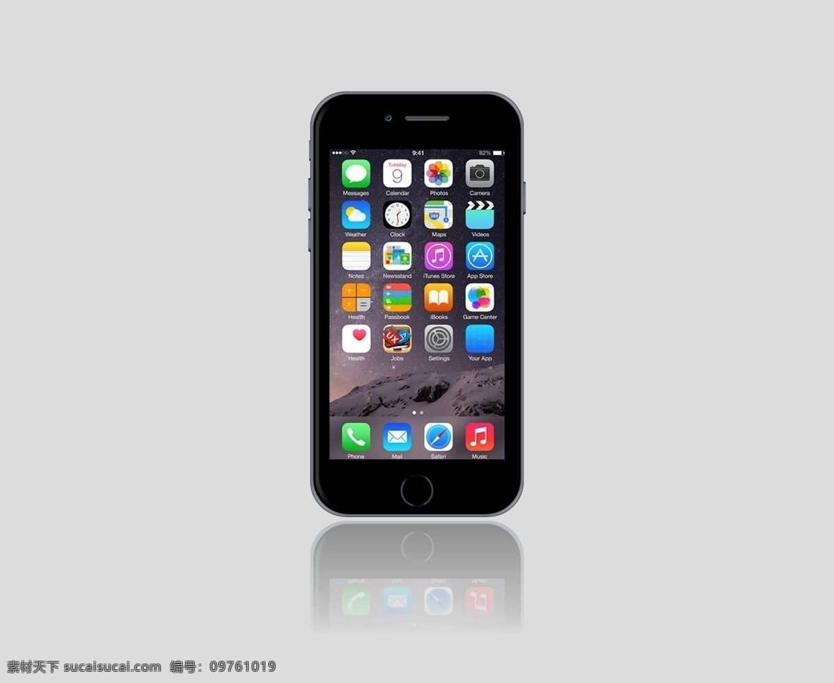 手机图案 智能手机 手机 苹果手机 模型 灰色背景