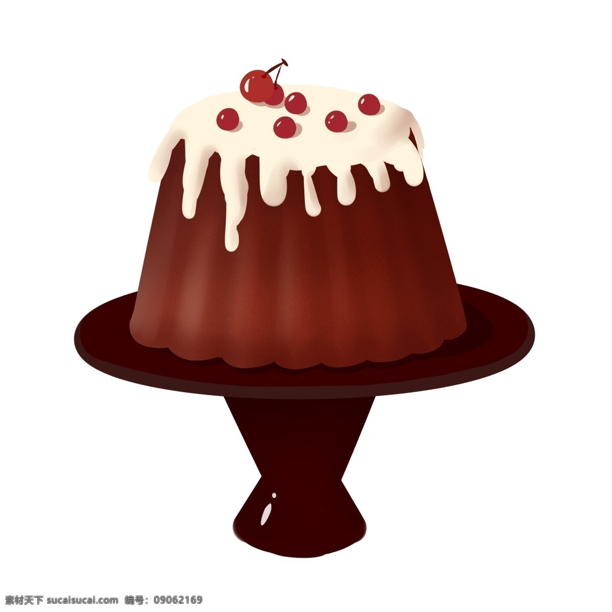 美味 水果 巧克力 蛋糕 巧克力蛋糕 奶油小蛋糕 甜品 甜点 美味水果蛋糕 烘焙蛋糕 插画