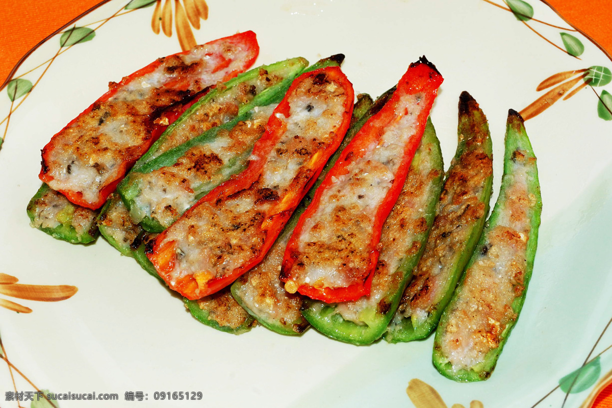 酿辣椒 辣椒 菜式 传统美食 餐饮美食