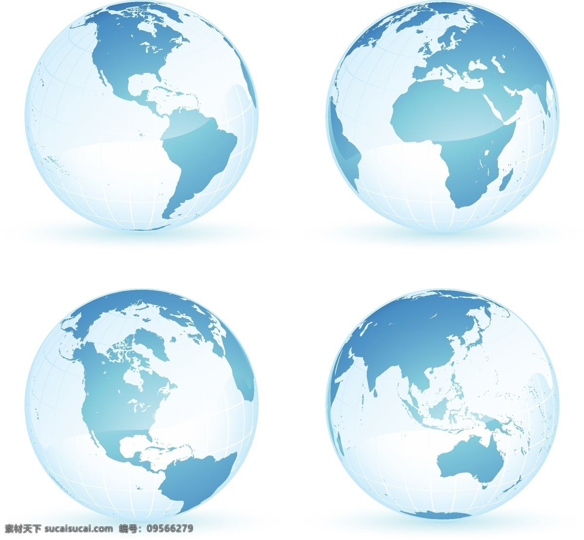 光 地球 图标 矢量 插图 蓝色 全球灯具 行星 行