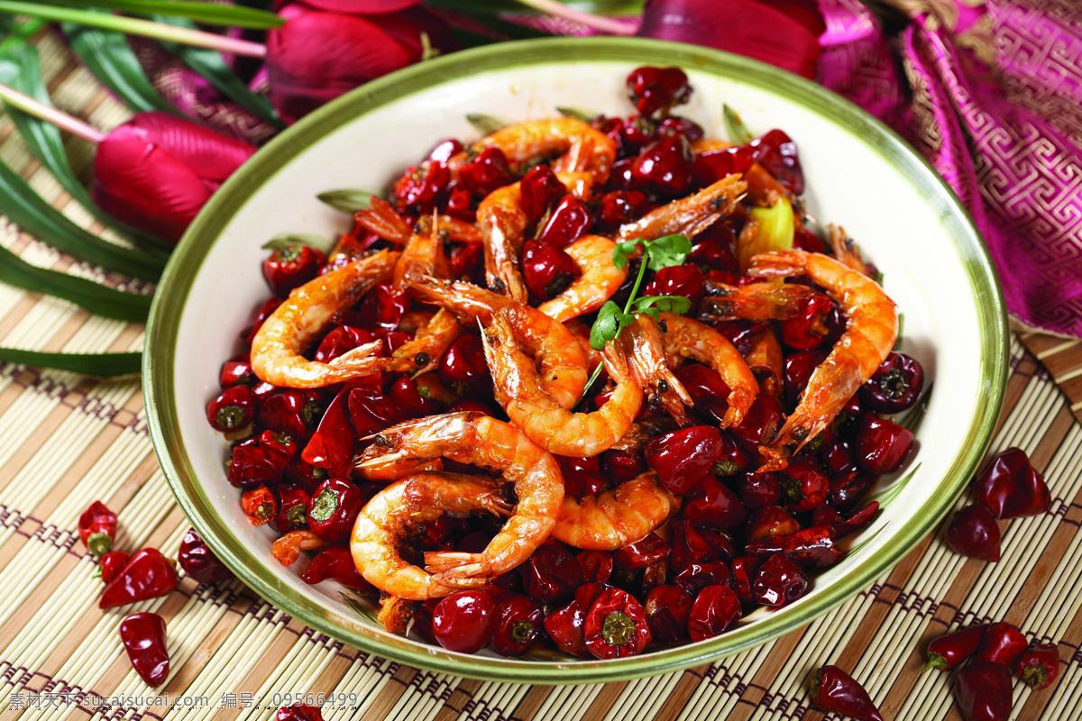 中华美食 鲜虾 餐饮美食 香锅虾 传统美食