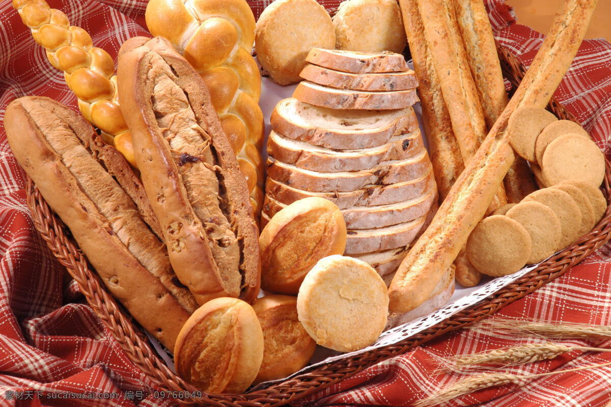 面包 面点 长棍面包 法式面包 很多面包 烤面包 精品面包 干果 零食 糕点 餐饮美食 西餐美食