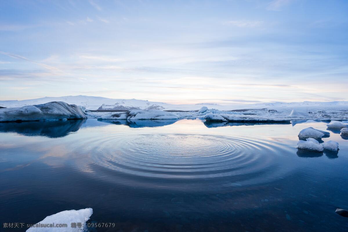 冰湖 冰面 水 冰块 雪地 自然景观 山水风景