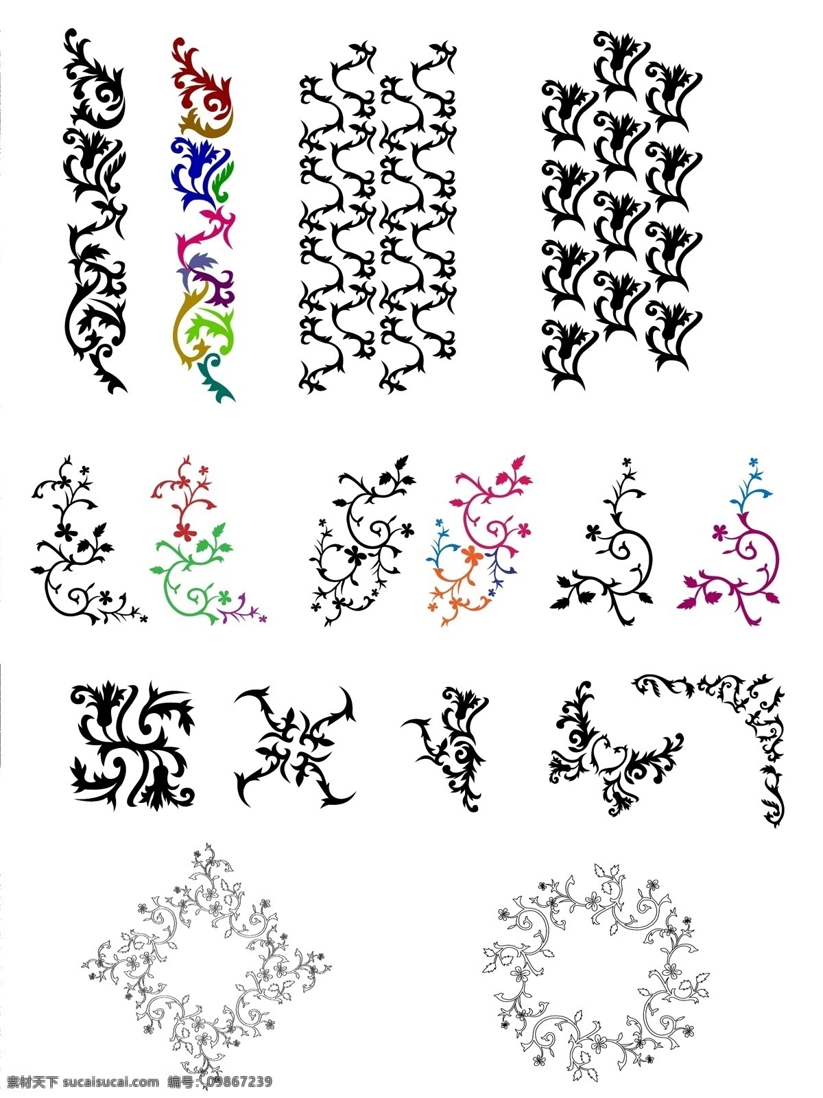 潮流 花纹 矢量图 其他矢量图