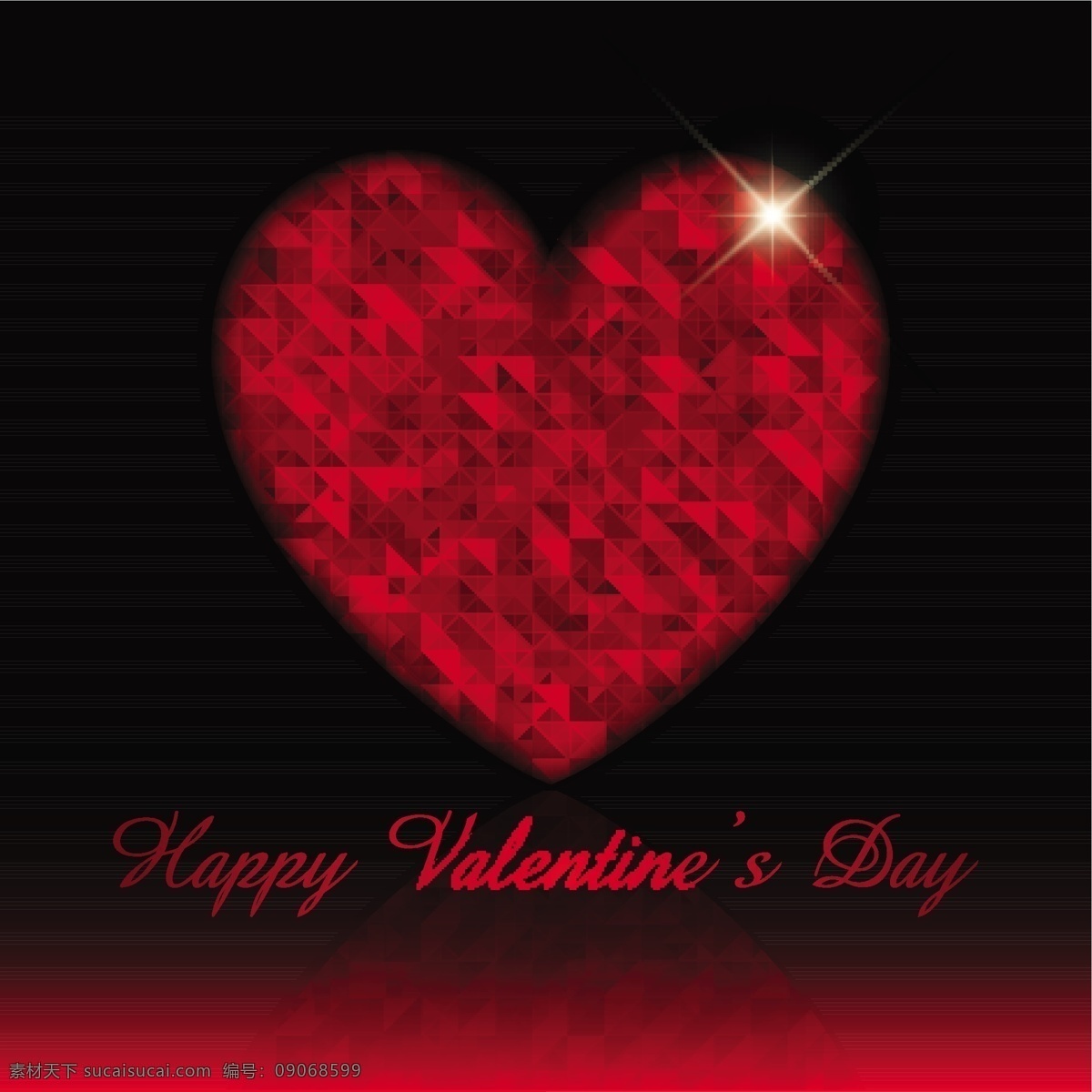 黑色 红色 背景 情人节 心脏 卡片 爱情 庆祝 快乐 情侣 浪漫 美丽 节日 丘比特 问候 二月 年度