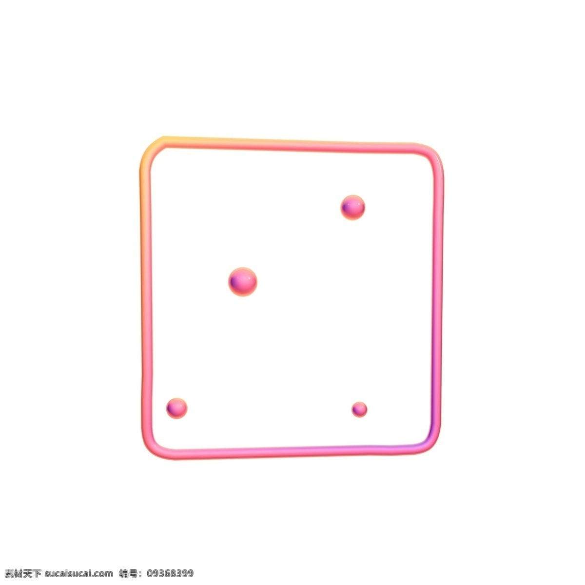 桃 粉色 c4d 立体 边框 装饰 大气装饰边框 创意简约边框 暖粉色 女王节 立体边框 少女系 几何