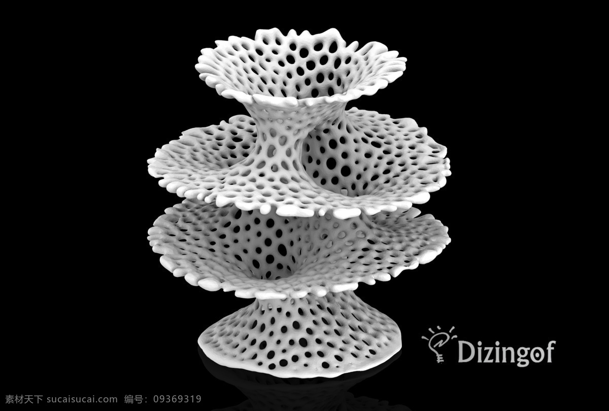 科斯塔 飞溅 花瓶 数学 艺术 dizingof 哥斯达黎加 3d模型素材 家具模型