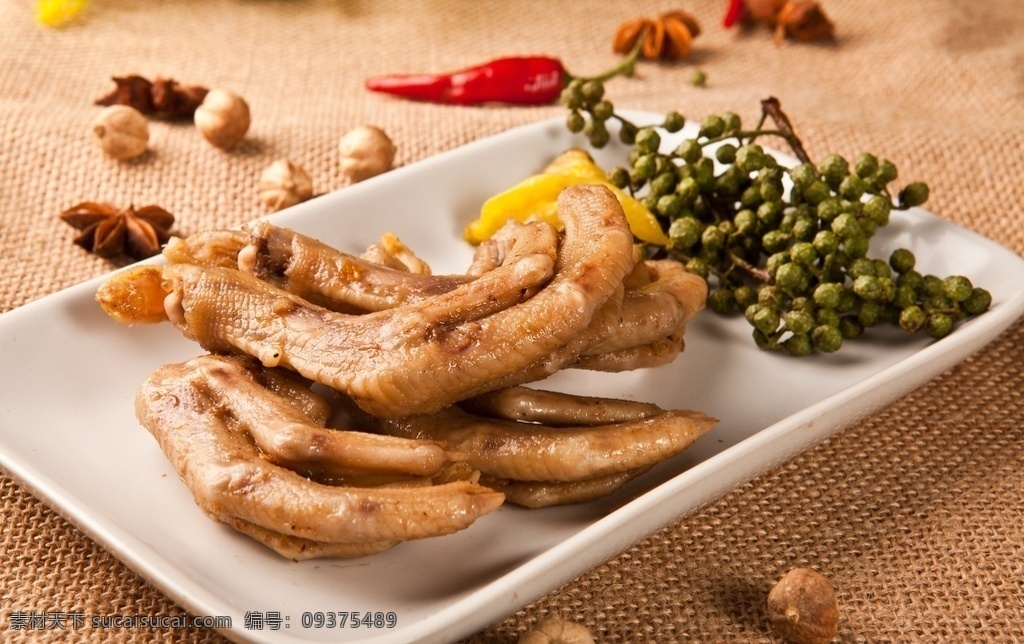 五香鸭爪 招牌鸭爪 藤椒鸭爪 酸辣鸭爪 泡椒鸭爪 餐饮美食 食物原料