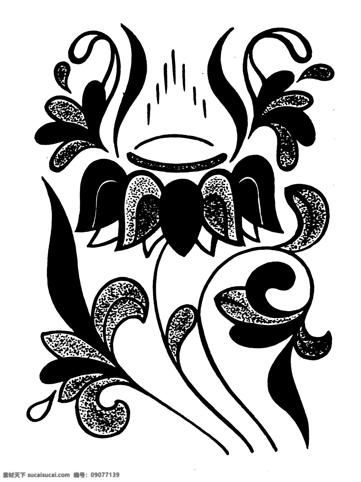 花鸟图案 魏晋 南北朝 图案 中国 传统 中国传统图案 设计素材 装饰图案 书画美术 白色