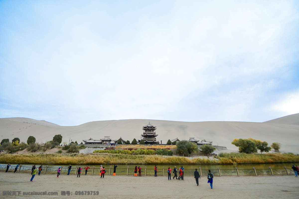 甘肃 敦煌 月牙泉 风景