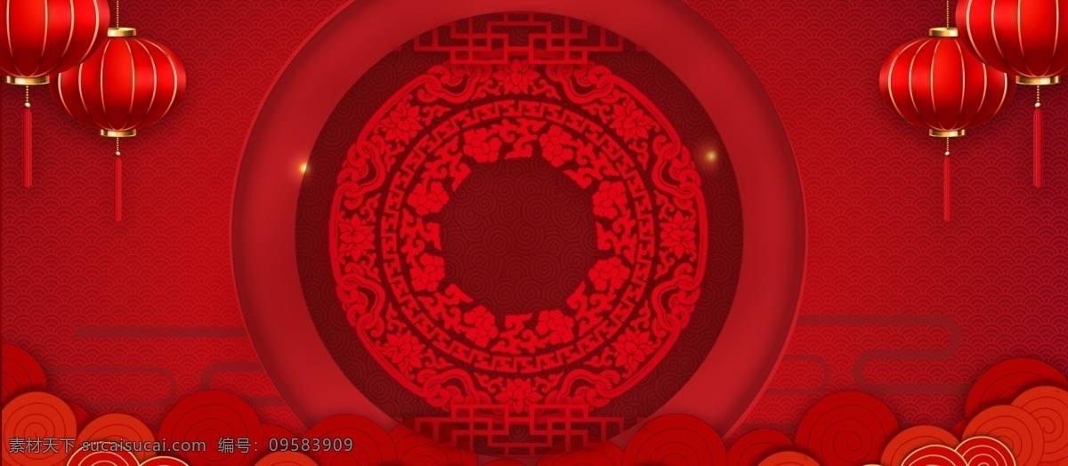 2019 猪年 灯笼 新年 宣传 背景 喜庆 红色 新年快乐 背景展板 猪年素材 猪年模板 春节素材