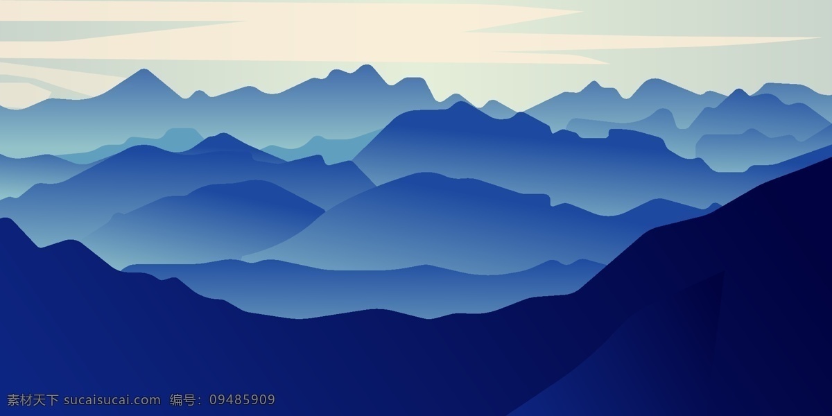 山峰 云 山巅 黑山 插画山 矢量山峰 山峰背景 青山 青山背景 自然景观 自然风光