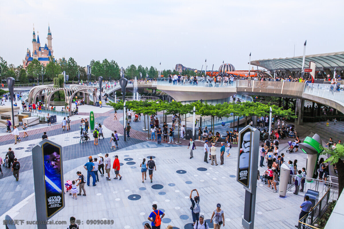 迪士尼 乐园 建筑 明日世界 旅游风光摄影 上海风光 旅游摄影 国内旅游 上海迪士尼