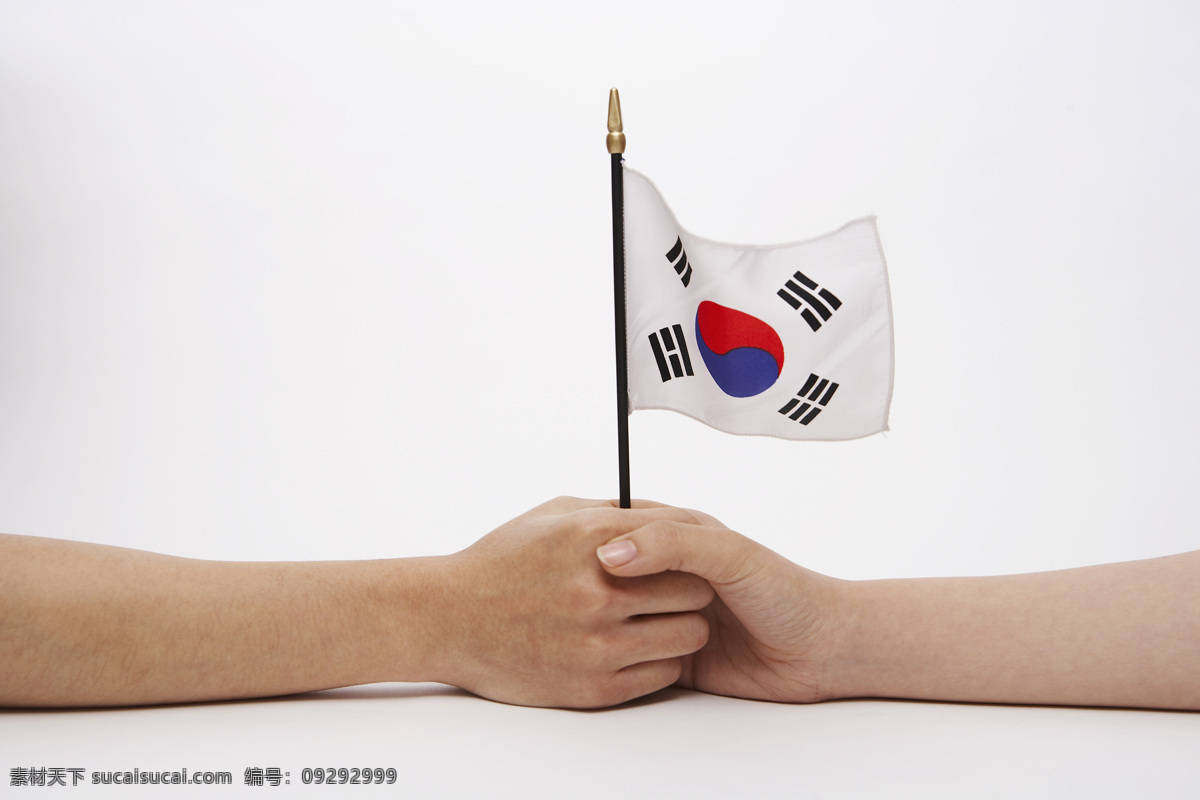 其他人物 人物图库 手 旗帜 手拿旗帜 握旗帜手势 韩国旗 亚洲国家 与韩合作 手势表达 psd源文件