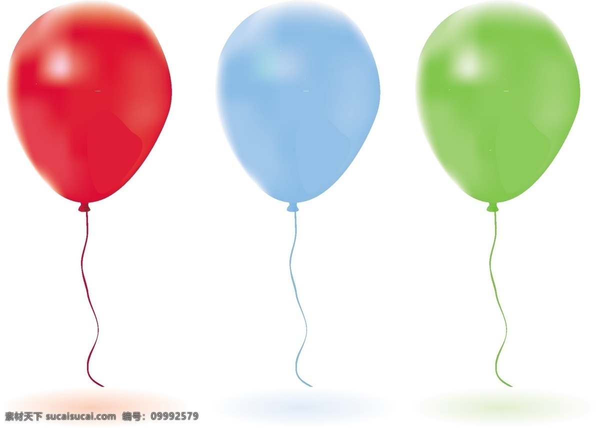 生动 彩色 气球 矢量 节 现实 矢量图 日常生活