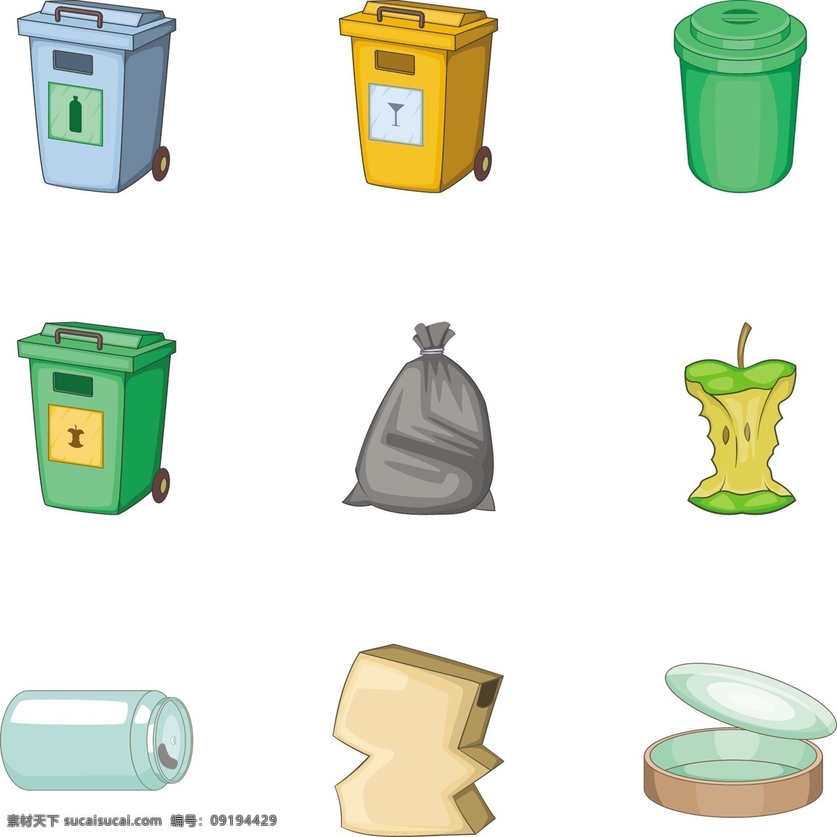 矢量 环保 垃圾桶 垃圾 垃圾袋 图标 环保标志 垃圾桶标志 垃圾袋标志 标志图标 网页小图标