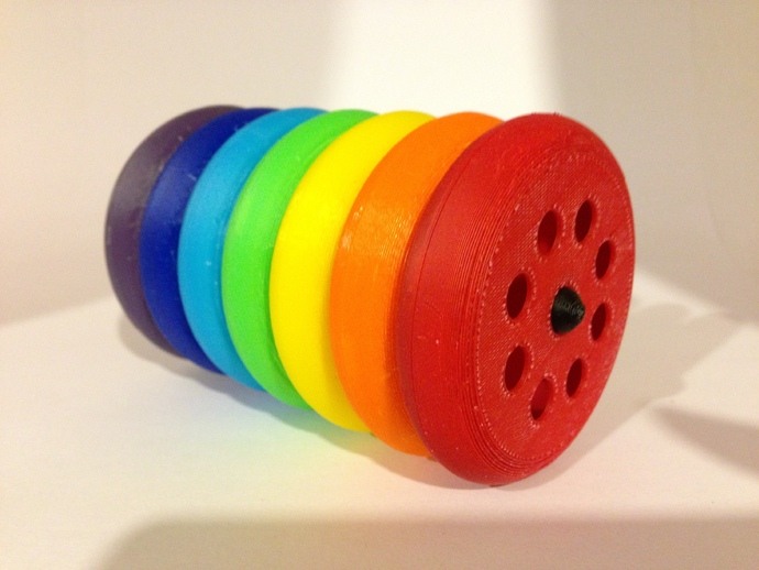 扩展 旋转球 迷宫 甜甜圈 玩具 旋转 3d打印模型 游戏玩具模型 膨胀 可堆叠