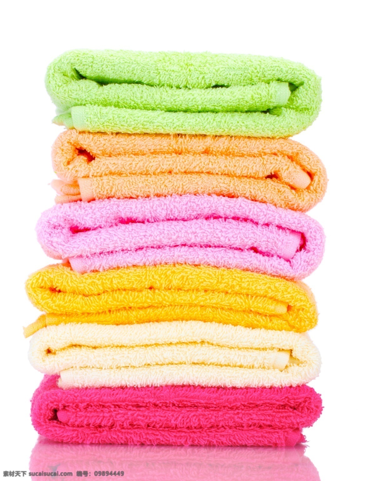 叠放 整齐 毛巾 毛纺织品 棉织品 家居用品 五颜六色 生活用品 日用品 生活百科