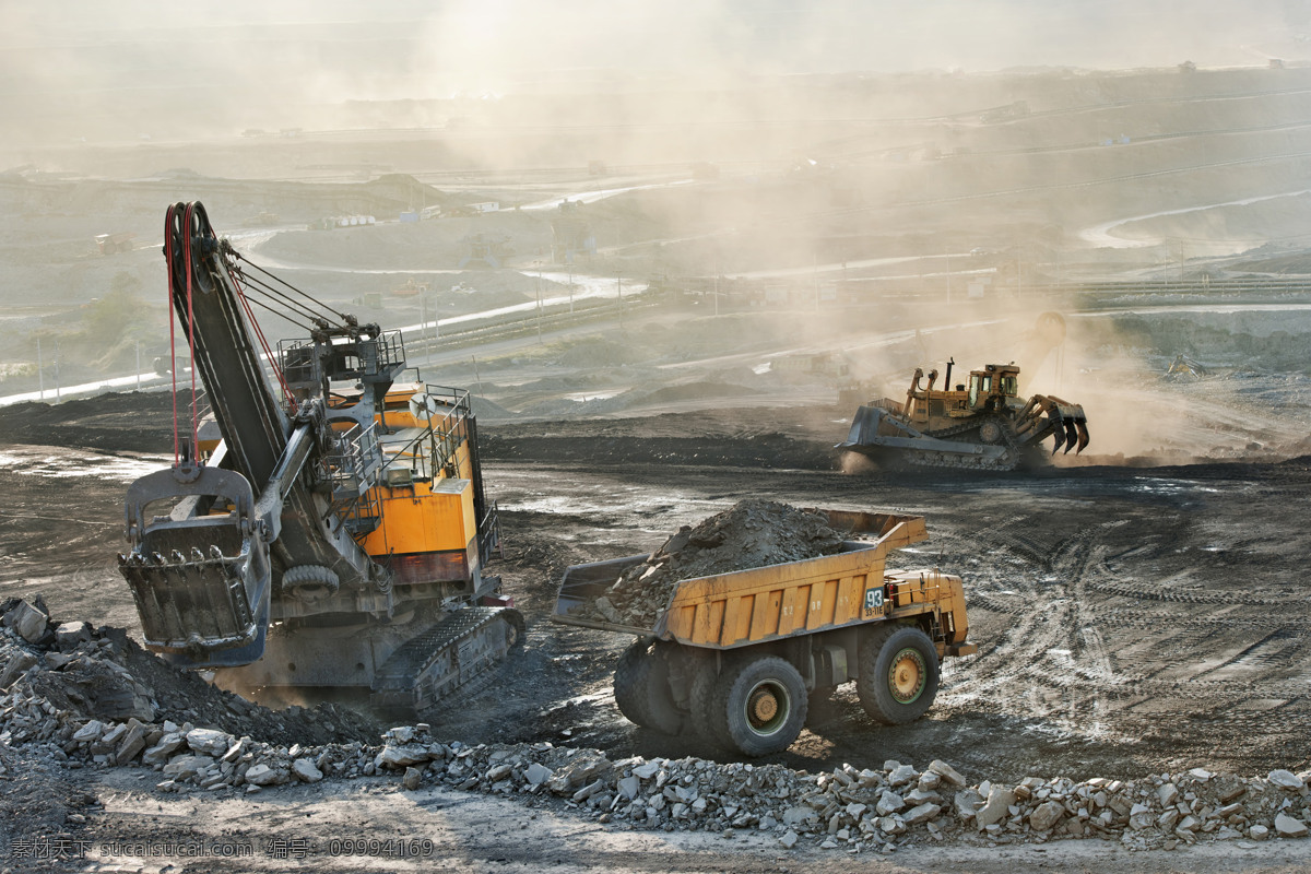 煤场工作 煤炭 煤场 工业生产 现代科技