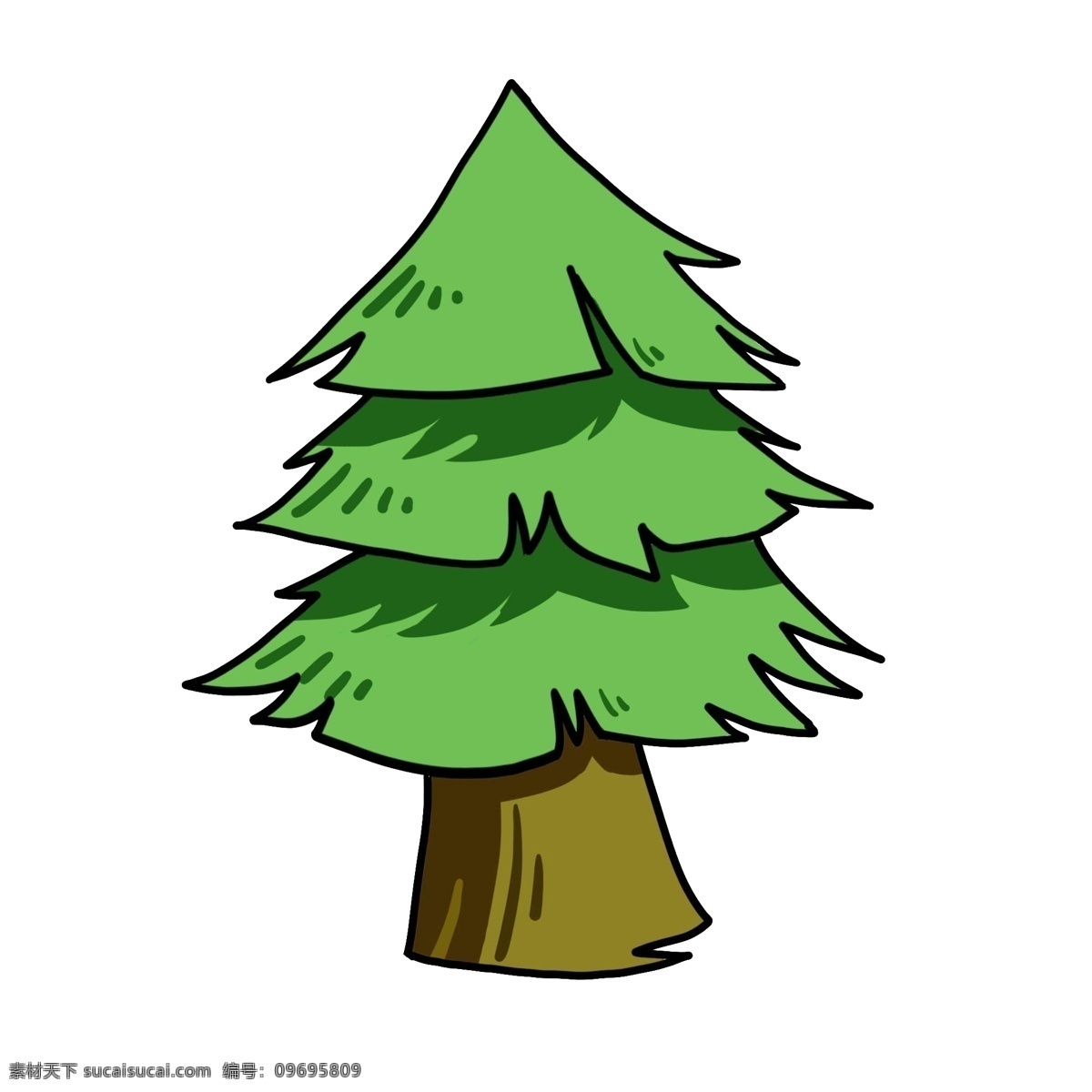 植树节 绿色 松树 插画 植树节树木 绿色的松树 手绘松树 手绘绿色树木 植树节松树 大自然 植物