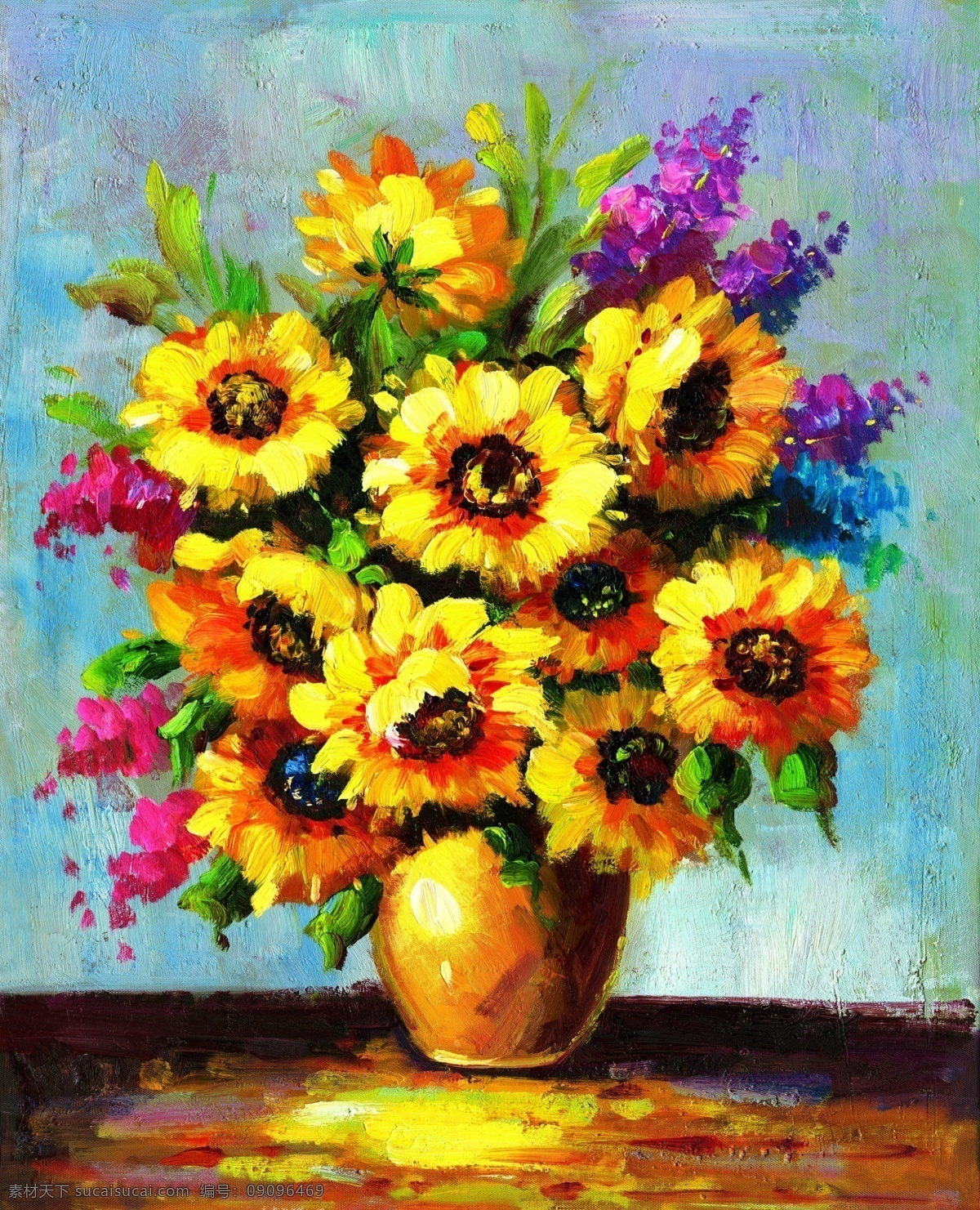 菊花油画 安哲南明 油画 艺考 艺术生 自学 欧洲 大师 绘画 写生 静物 素描 花草 水果 肖像 人物 文化艺术 绘画书法