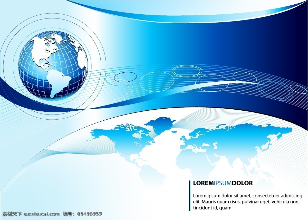 蓝色 商业 全球 背景 模板 摘要背景壁纸 业务 设计元素 地图 模板和模型