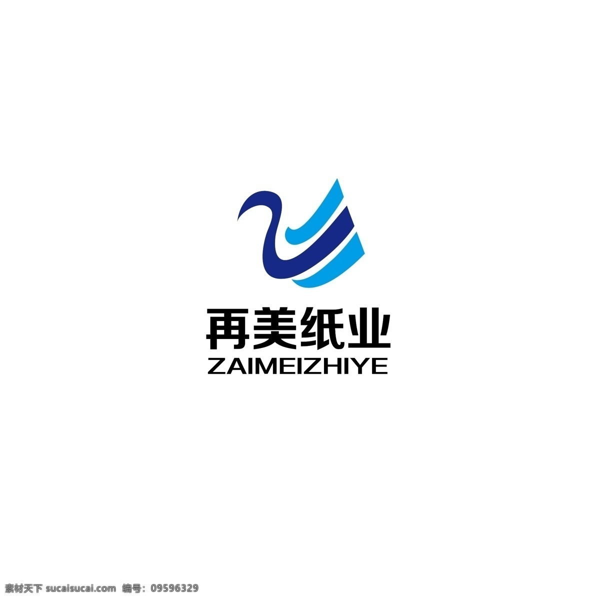 纸业标志 纸业 标志 字母z 字母m 简约 纸张