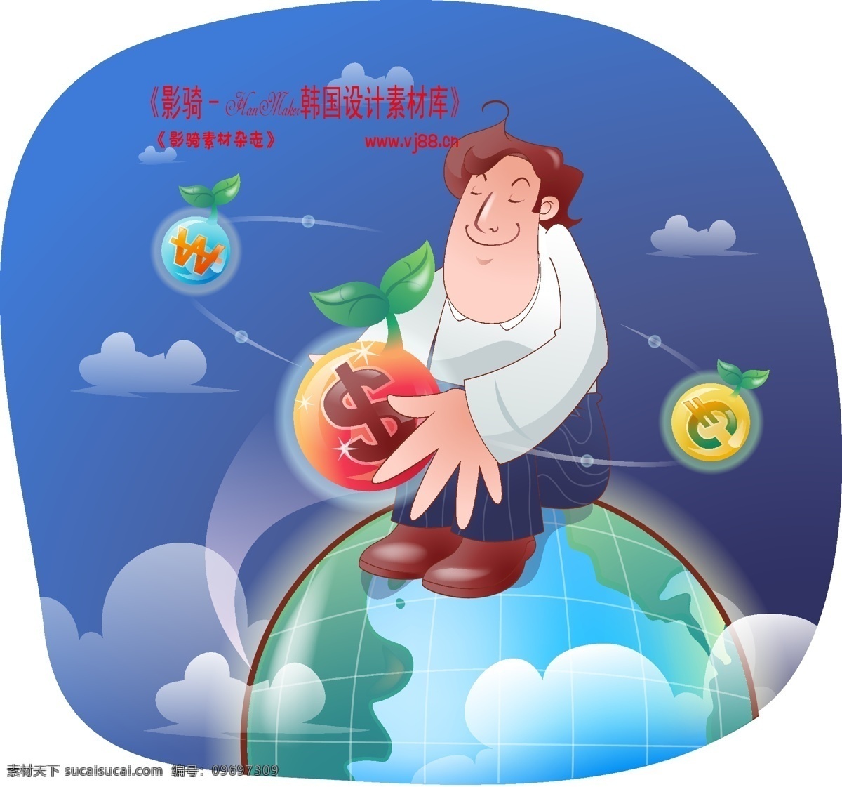 男性 商业 插画 hanmaker 韩国 设计素材 库 商务 矢量 男性商业插画 矢量图 花纹花边