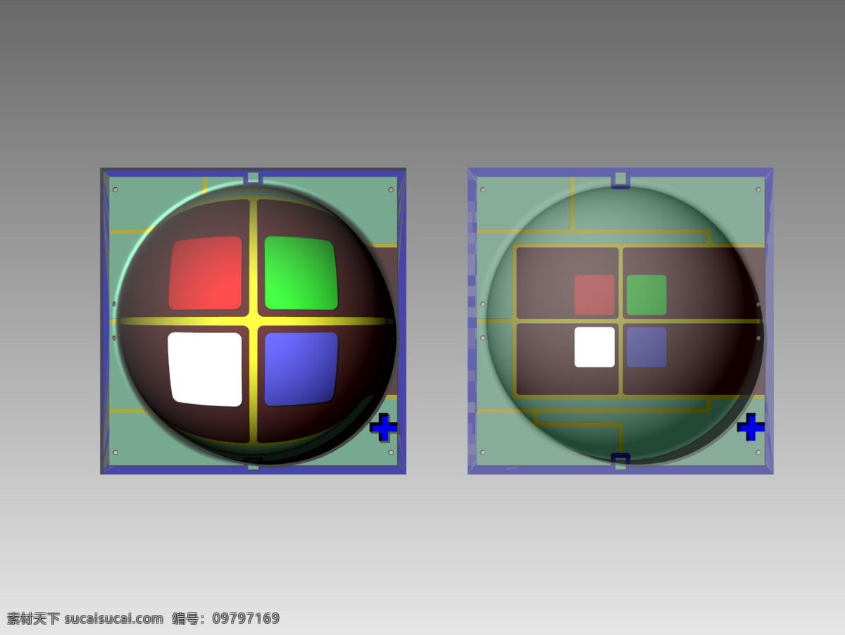 cree 彩色 图像 公司 led xml xmlctw xmlctwa0000000c3aaaa1 xmlctwa0000000c2aaab1 的xlamp rgbw altium 克里 彩色led smd 3d模型素材 其他3d模型