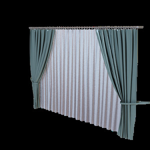 3d 窗帘 模型 max9 现代 家具组合 无贴图 双层 窗帘导轨 3d模型素材 家具模型