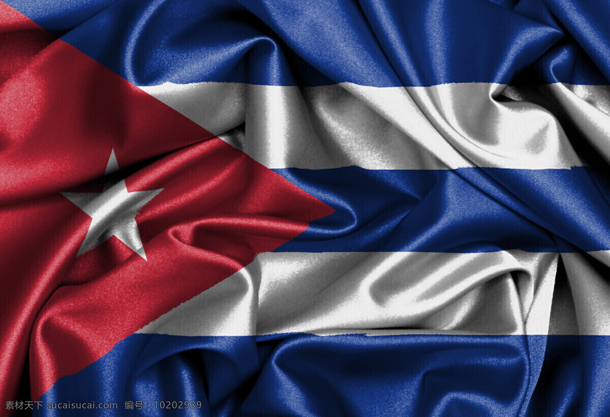 古巴 丝绸 国旗 绸缎 旗帜 古巴国旗 奥地利 标志 国旗图片 生活百科