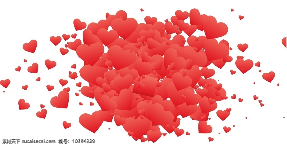 红色 爱心 红心 矢量 元素 爱情 矢量元素 透明素材 免抠元素