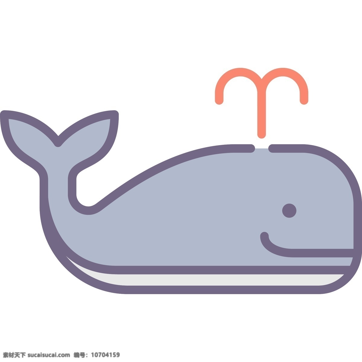 卡通鲸鱼简笔画素材图片下载-素材编号10704159-素材天下图库