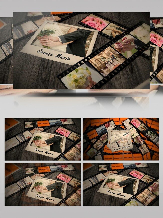 电影 胶片 效果 包装 图像 展示 ae 模板 特效