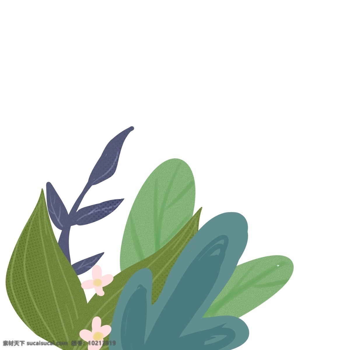 绿叶 小 清新 海报 小清新 树叶 花 背景 装饰 绿化 叶子 植树节 种植 植树 手绘 插画