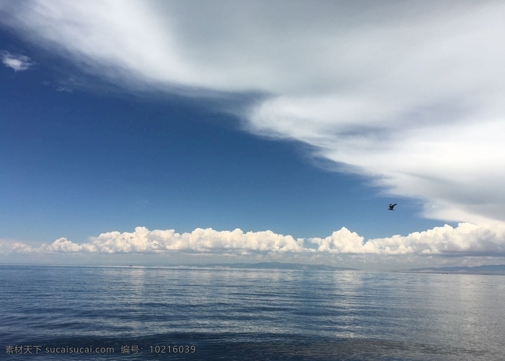 青海湖 湖水 蓝天 白云 景色 自然景观 自然风景