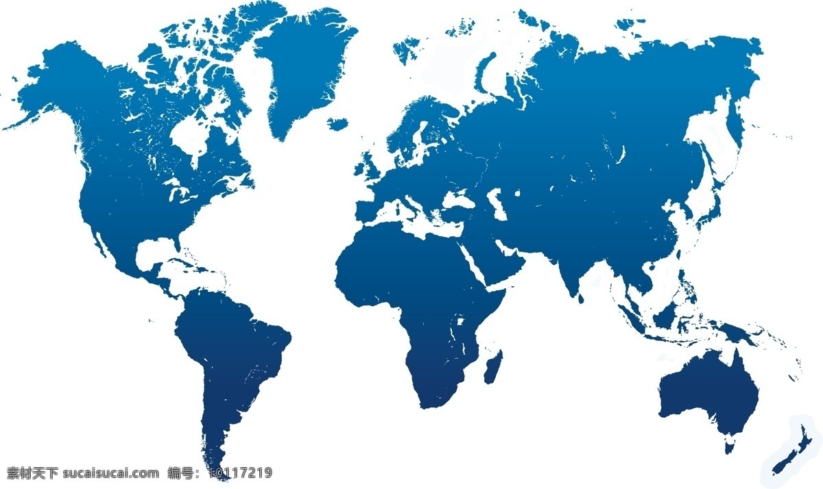 蓝色 全球 地图 平面 矢量图 地球 陆地 世界 全世界 其他矢量图