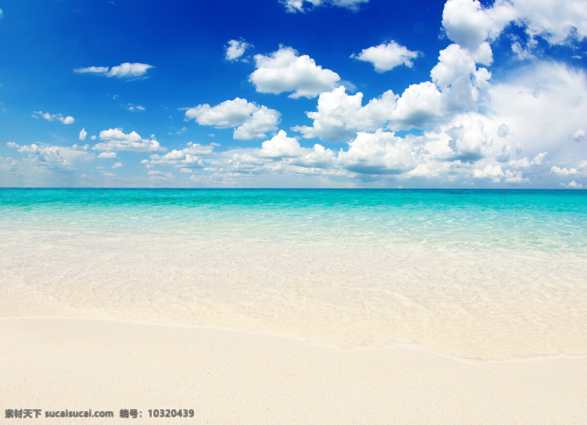 唯美 蓝天 大海 高清 海边 沙滩 海水
