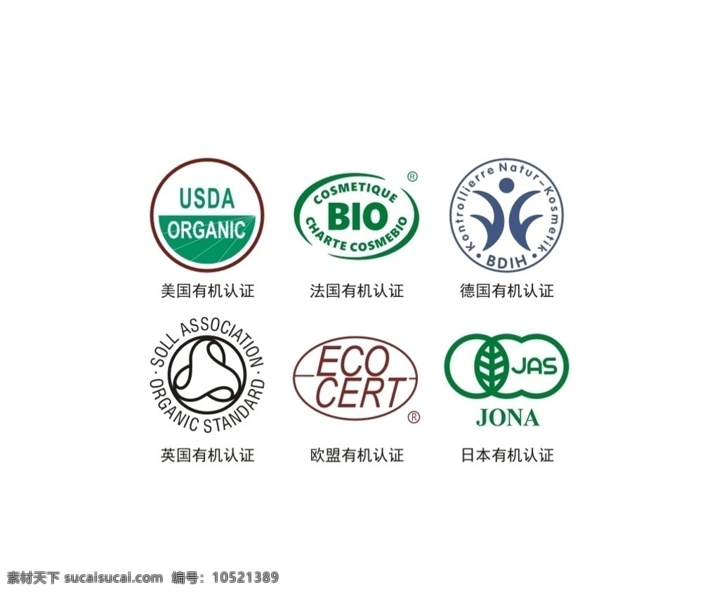 全球 六大 有机 标志 各国有机标志 有机标识 有机图标 美国有机标志 德国有机标志 英国有机标志 日本有机标志 法国有机标志 欧盟有机标志 各国有机标识 原创 标志图标 其他图标