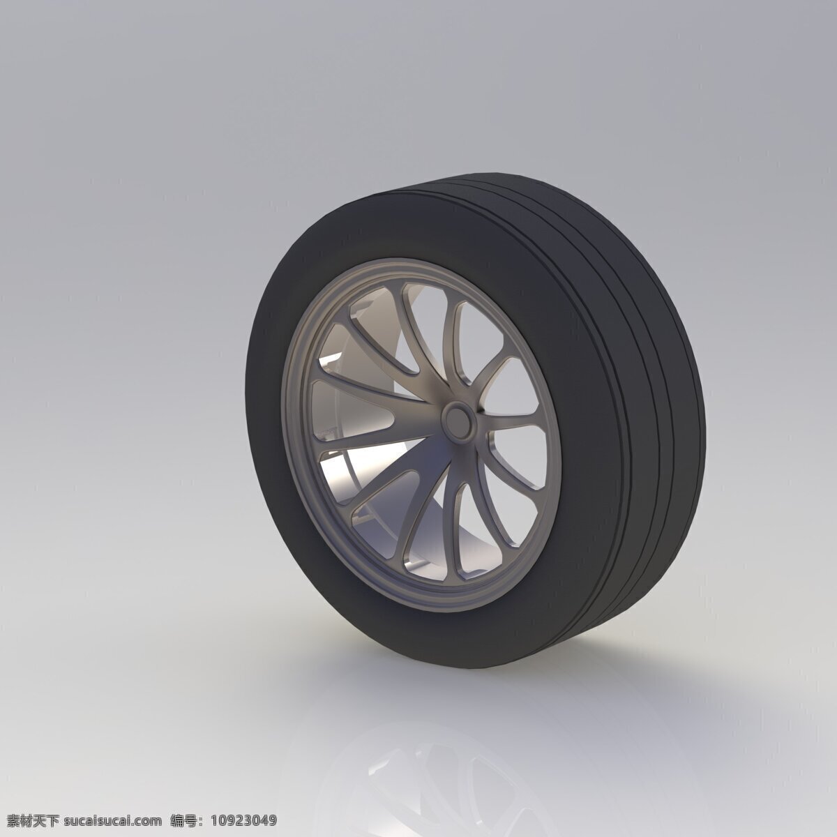 轮胎 车轮 制动器 轮 3d模型素材 其他3d模型