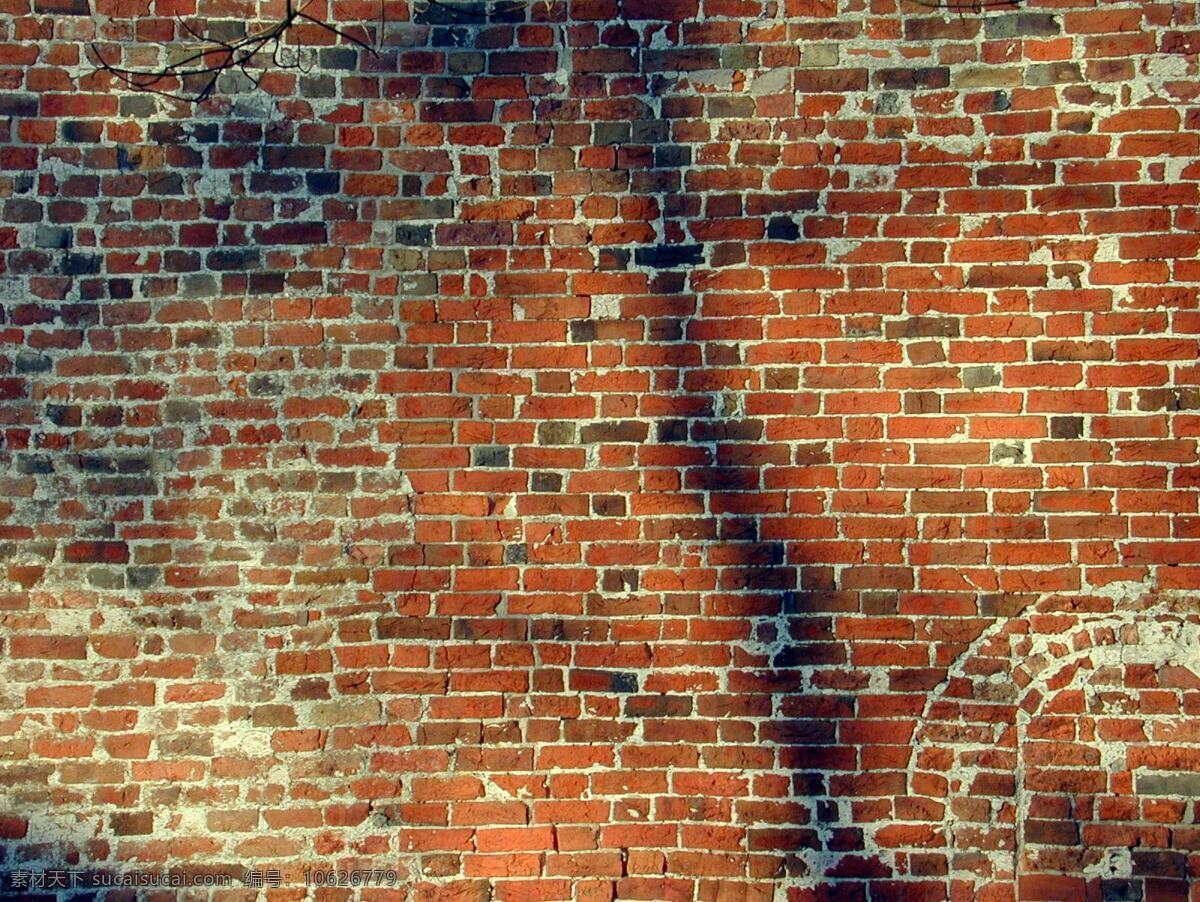 墙壁 斑驳 红砖 石墙 投影 乡村 阴影 杂乱 石屋 乱石 壁垒 旧房子 底纹边框