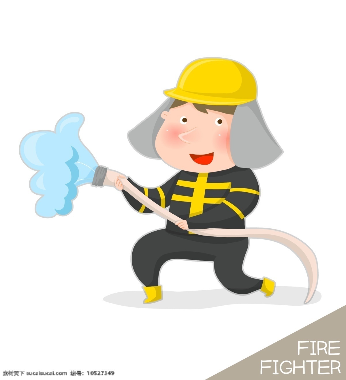 卡通 灭火 人物 卡通人物 消防人物 消防