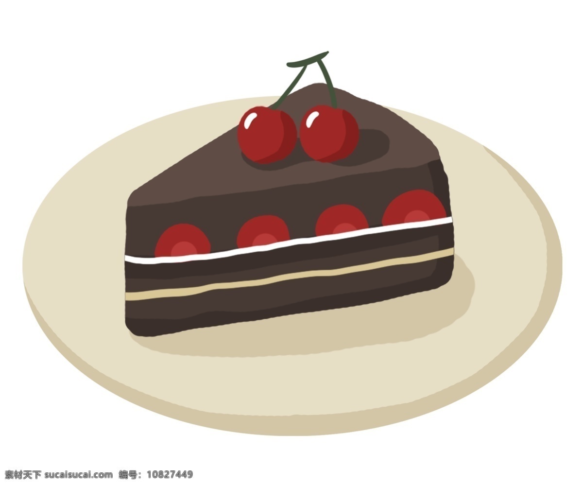 食品 蛋糕 点心 食物 甜点 樱桃 卡通食物 下午茶 盘子 三角蛋糕 巧克力蛋糕 水果蛋糕 甜品