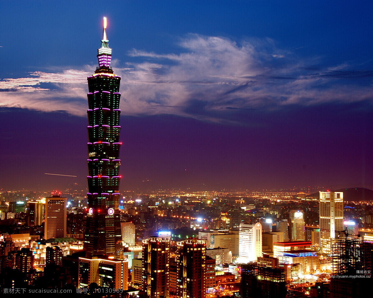 taipei 台北 夜景 高楼建筑 灯光 旅游摄影 国外旅游