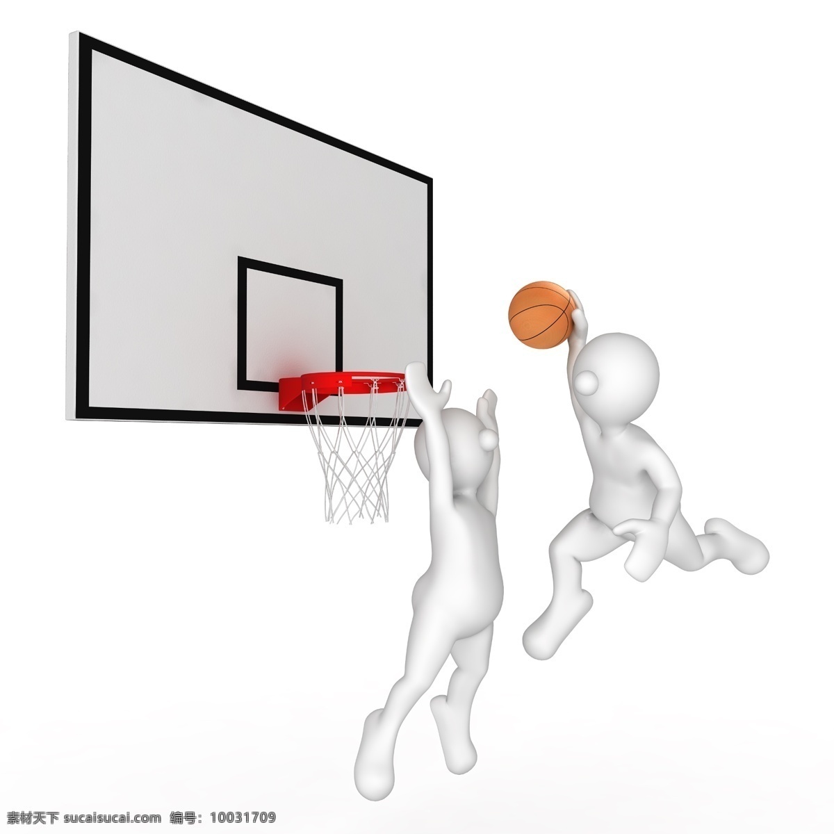 3d人物 3d设计 3d小人 打篮球 扣篮 篮球 篮球运动 设计素材 模板下载 投篮 篮框 篮板 攻防 白色小人 psd源文件