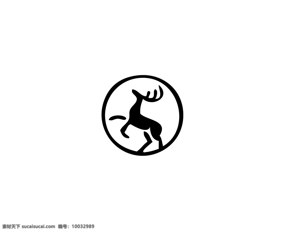 雪橇 供应商 logo 驯鹿 圆 企业 雪地 运动 奔跑 动物 logo设计 白色 圣诞图标 麋鹿 简约
