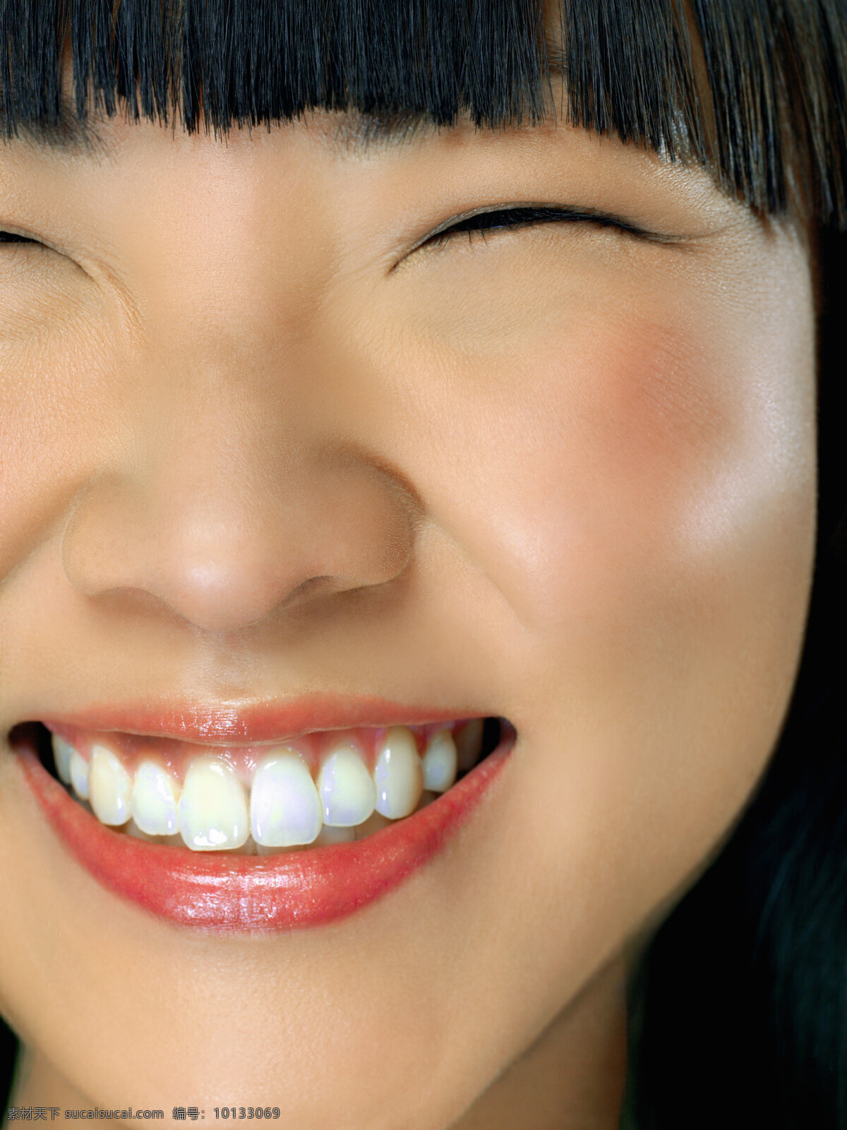 高清 东方女性 微笑 脸部 特写 洁白牙齿 可爱 女生 人物图库 女性女人 摄影图库