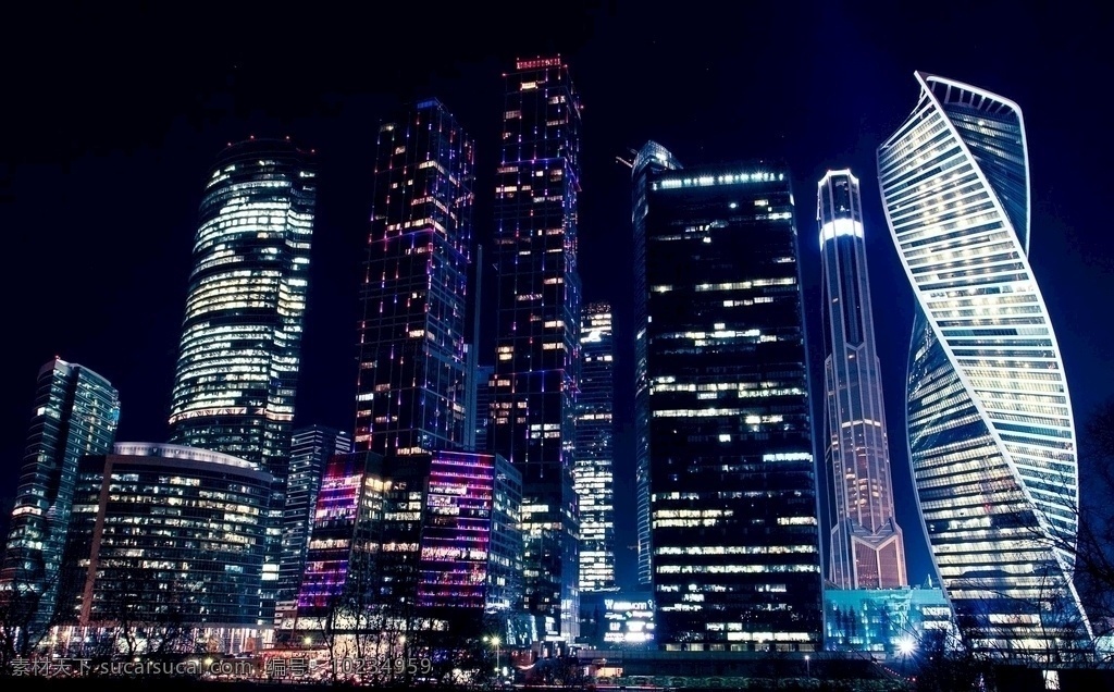 现代 科技发展 城市 夜景 科技 发展 绚丽 唯美 深夜 现代科技