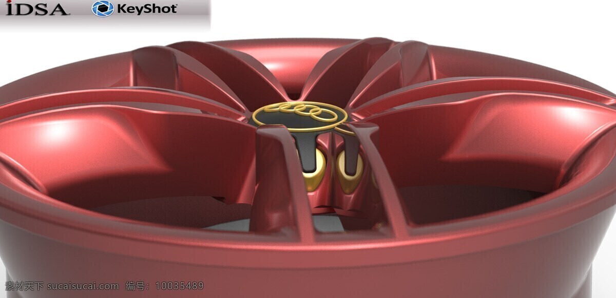 奥迪 轮辋 idsa 3d模型素材 其他3d模型