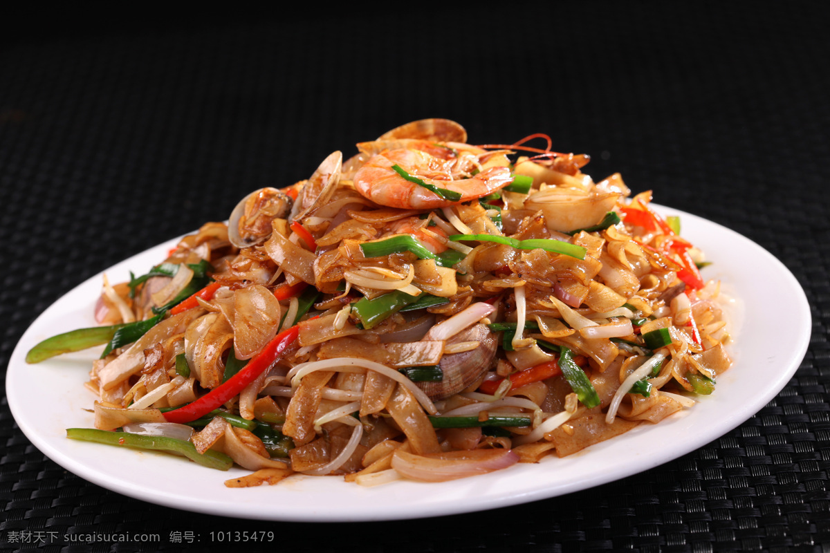 海鲜炒河粉 海鲜 炒河粉 面食 面点 点心 小吃 主食 菜品图 餐饮美食 传统美食